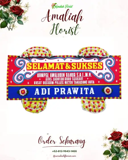 Papan Bunga Ucapan Selamat Kapal